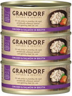 Grandorf Kuřecí prsa s lososem 3 × 70 g - Canned Food for Cats