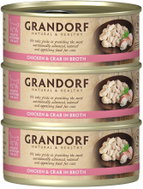 Grandorf Kuřecí prsa s krabem 3 × 70 g - Canned Food for Cats