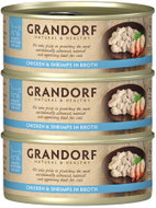 Grandorf Kuřecí prsa s krevetami 3 × 70 g - Canned Food for Cats