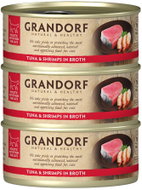 Grandorf Tuňákový filet s krevetami 3 × 70 g - Canned Food for Cats