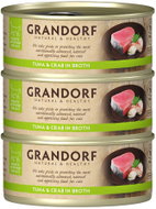 Grandorf Tuňákový filet s krabem 3 × 70 g - Canned Food for Cats