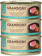 Grandorf Tuňákový filet s lososem 3 × 70 g - Canned Food for Cats