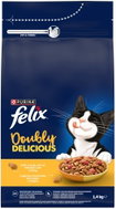 Felix Doubly Delicious granule pro kočky kuře a krůta 1,4 kg - Cat Food Pouch