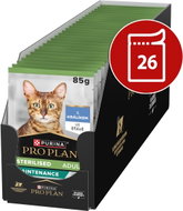 Pro Plan Sterilised kapsičky pro kočky králík ve šťávě 26 × 85 g - Cat Food Pouch