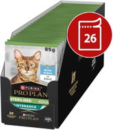 Pro Plan Sterilised kapsičky pro kočky bílá ryba ve šťávě 26 × 85 g - Cat Food Pouch