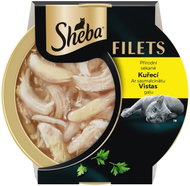 Sheba Filets, chicken flavour, 16 × 60 g tubs - Cat Food in Tray
