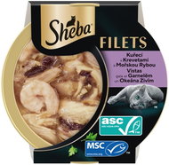 Sheba Filets, tray containing chicken, fish and prawns, 16 × 60 g - Cat Food in Tray