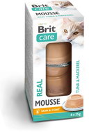 Brit Care Cat Mousse Real Tuna and Mackerel 6 × 25 g - Cat Food in Tray