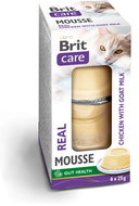 Brit Care Cat Mousse Real Chicken with Goat Milk 6×25g - Cat Food in Tray