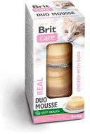 Brit Care Cat Double Layer Mousse Real Chicken and Chicken with Duck 6 × 25 g - Cat Food in Tray