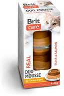 Brit Care Cat Double Layer Mousse Real Tuna and Salmon 6×25g - Cat Food in Tray