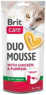 Brit Care Cat Creamy Duo Mousse Chicken and Pumpkin 4×14g - Cat Food Pouch