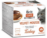 Brit Care Cat Velvet Mousse Calming Turkey 2×80g - Cat Food in Tray