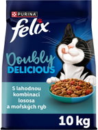 Felix Doubly Delicious granule pro kočky losos a mořské ryby 10 kg - Cat Kibble