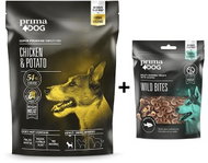 Primadog Chicken with Potatoes for Adult Dogs of Small Breeds, 1.5kg + Primadog Crispy Herring Treat - Dog Kibble