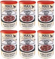 MAX Chicken Heart 400g, 6 pcs - Canned Dog Food