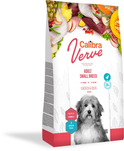 Calibra Dog Verve GF Adult Small Chicken & Duck 1.2kg - Dog Kibble - Main image
