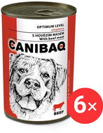 Canibaq Classic Hovězí 6 × 415 g - Konzerva pro psy