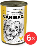 Canibaq Classic Drůbeží 6 × 415 g - Konzerva pro psy