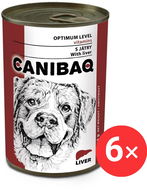 Canibaq Classic Játra 6 × 415 g - Konzerva pro psy