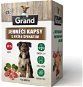 Grand deluxe jahňacie s ryžou a špenátom 4× 300 g - Kapsička pre psov