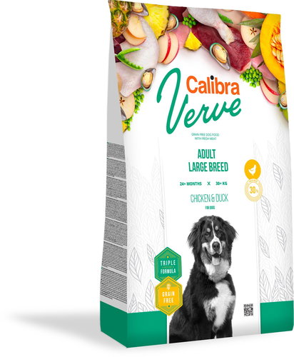 Calibra Dog Verve GF Adult Large Chicken & Duck 12kg - Dog Kibble - Main image