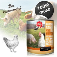 Topstein Chicken Meat in a Tin 850g - Canned Dog Food