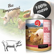 Topstein Pork  Meat in a Tin 850g - Canned Dog Food