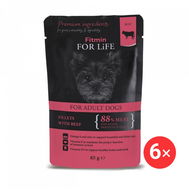 Fitmin For Life Hovězí kapsička pro psy 6 × 85 g - Kapsička pro psy