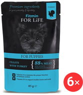 Fitmin For Life Krůtí kapsička pro štěňata 6 × 85 g - Kapsička pro psy