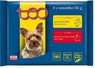 TEO kapsička pes pack hydinové a hovädzie 4× 100 g - Kapsička pre psov