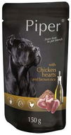 Piper Adult Chicken Heart and Brown Rice 150g - Dog Food Pouch