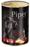 Piper Adult konzerva pro dospělé psy hovězí játra a brambory 400g - Kapsička pro psy
