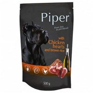 Piper Adult kapsička pro psy kuřecí srdce a hnědá rýže 500g - Kapsička pro psy