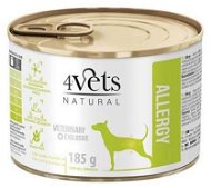 4Vets Natural Veterinary Exclusive Allergy Dog Lamb 185g - Diet Dog Canned Food