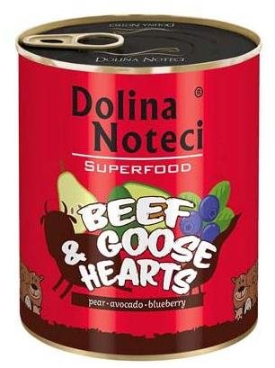 Dolina Noteci Superfood Beef and Goose Heart 800g - Canned Dog Food - Main image
