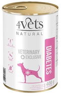 4Vets Natural Veterinary Exclusive Diabetes 400 g - Diétna konzerva pre psov