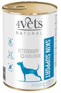 Konzerva pre psov 4Vets Natural Veterinary Exclusive Skin Support 400 g - Konzerva pro psy