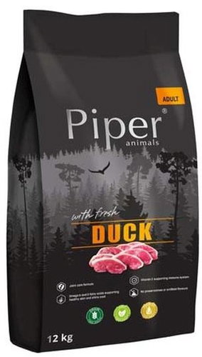 Piper Animals Dog Adult fresh Duck 12kg - Dog Kibble - Main image