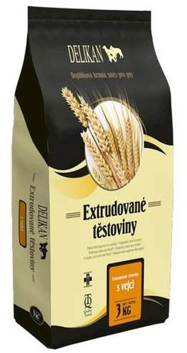 Delikan Instant extruded pasta with eggs 3kg - Dog Kibble - Main image