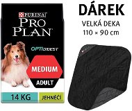 Pro Plan Adult medium OptiDigest jahňacie mäso 14 kg + deka - Granuly pre psov