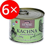 Falco Sense Dog Duck and Chicken 200g 6 pcs - Canned Dog Food