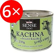 Falco Sense Dog Duck and Beef 200g 6 pcs - Canned Dog Food