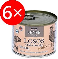 Falco Sense Dog Salmon and Chicken 200g 6 pcs - Canned Dog Food