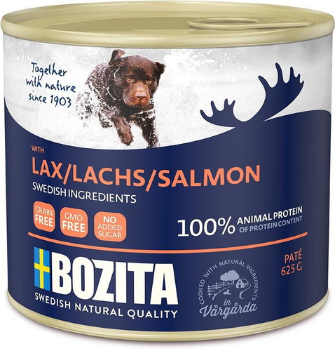 Bozita Grain-free Paté Salmon 625g - Pate for Dogs - Main image