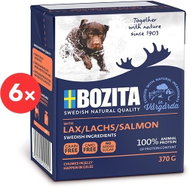 Bozita Grain-free Pieces of Salmon in Jelly 6 × 370g - Canned Dog Food