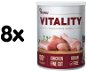 Akinu Vitality Chicken Finely Sliced 8 × 400g - Canned Dog Food