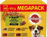 Pedigree Vital Protection kapsičky mäsový výber so zeleninou v šťave pre dospelých psov 40× 100 g - Kapsička pre psov