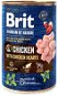 Brit Premium by Nature Chicken with Hearts 400 g - Konzerva pre psov