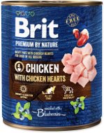 Brit Premium by Nature Chicken with Hearts 800 g - Konzerva pro psy